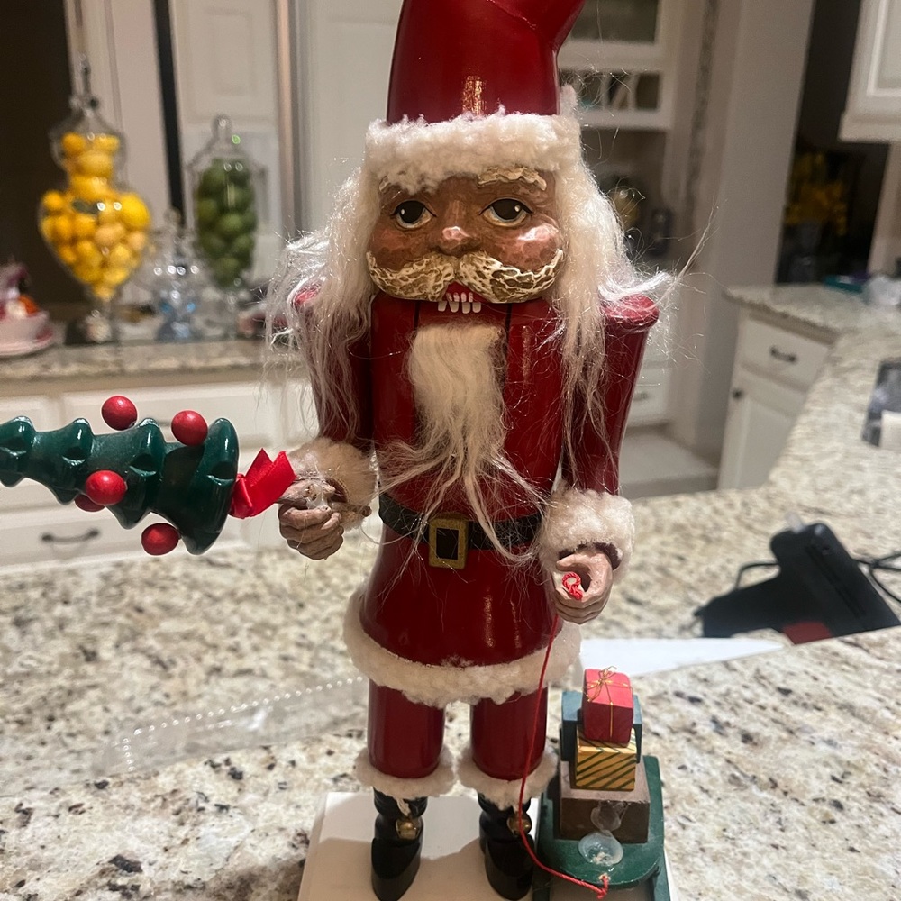 Santa nutcracker with sled